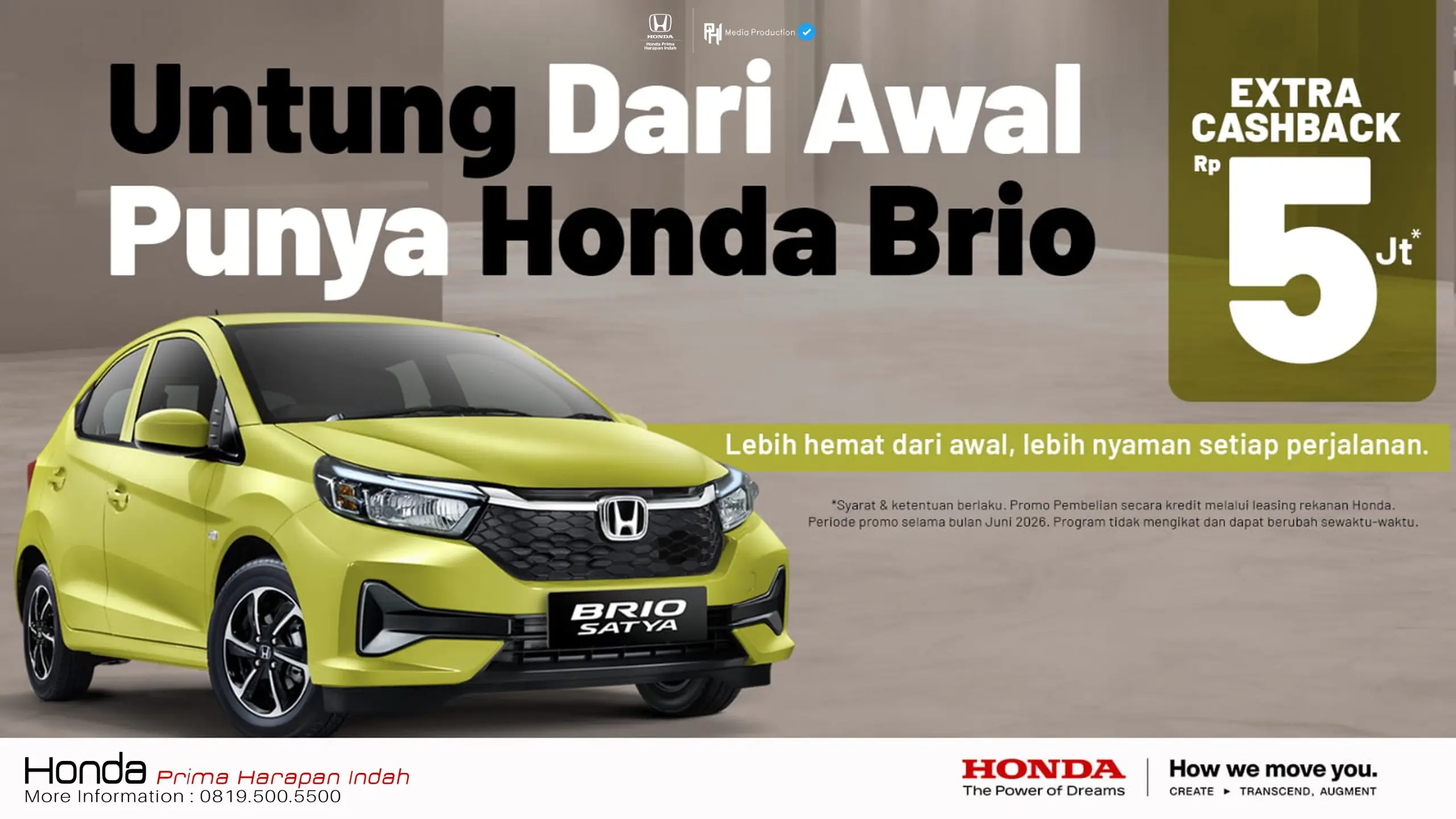 Untung dari Awal Punya Honda Brio