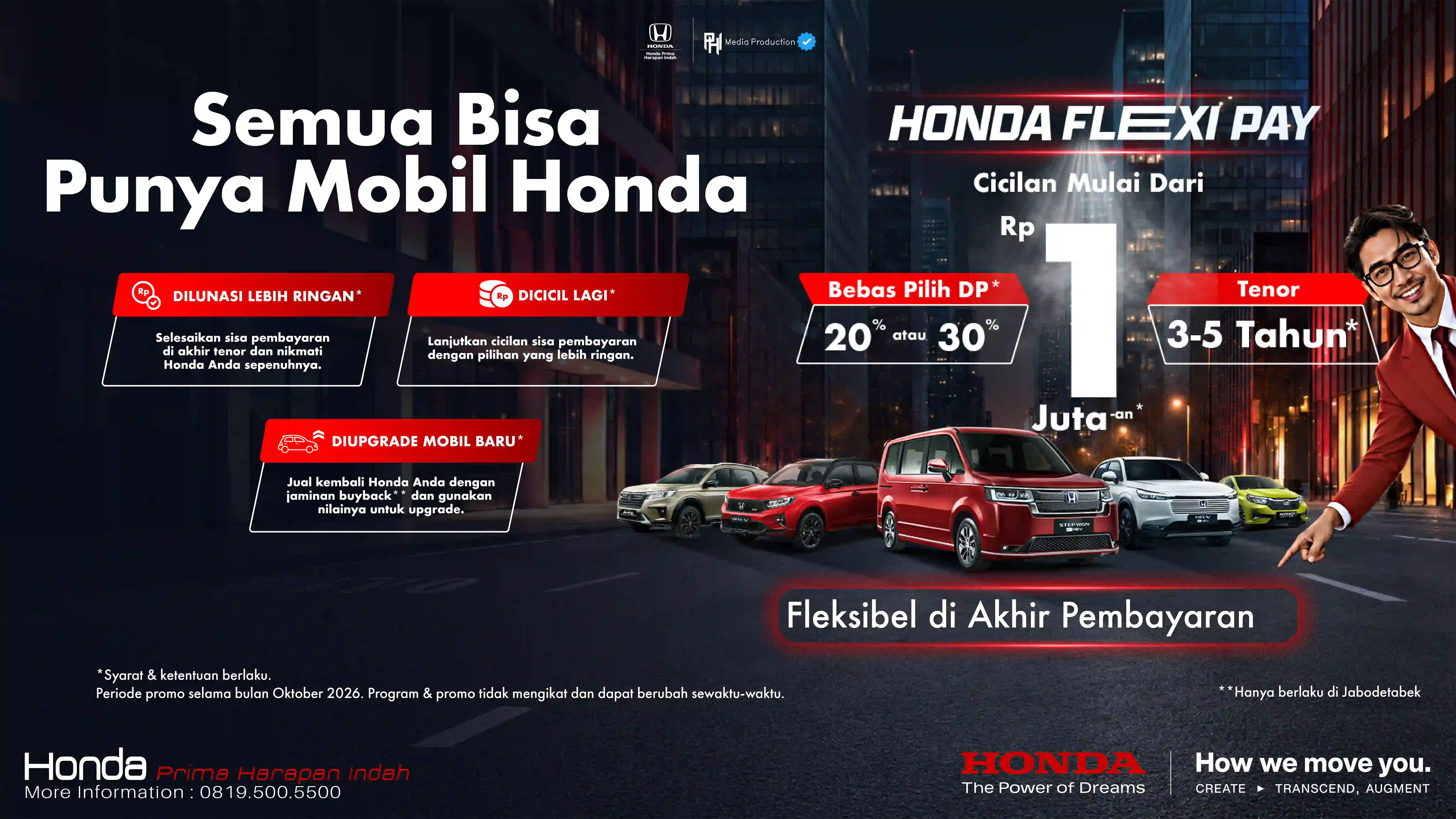 Cicilan Mobil Honda Cuma Rp 1 Juta-an? BISA!
