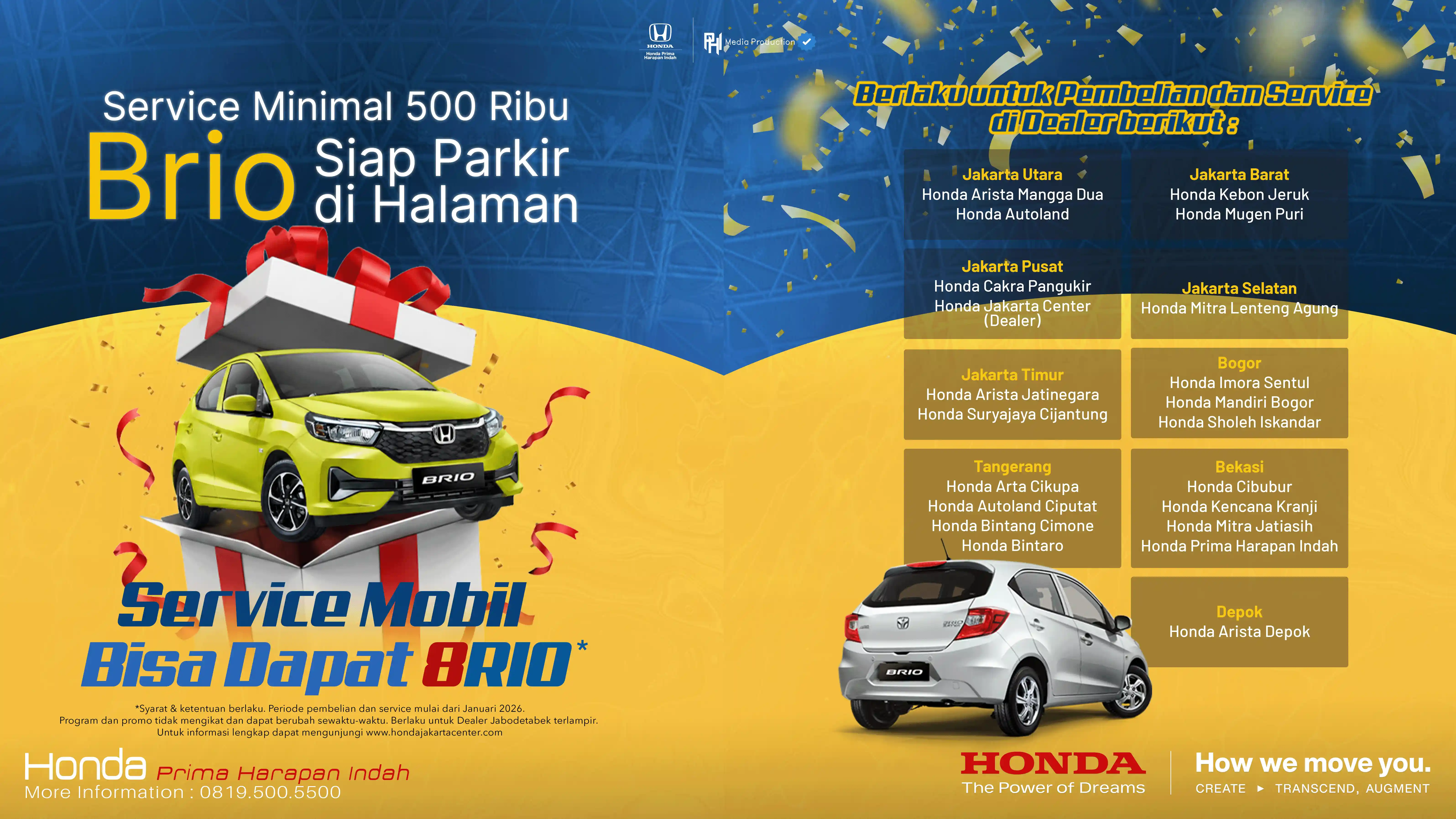 Service Dapat Brio Juni