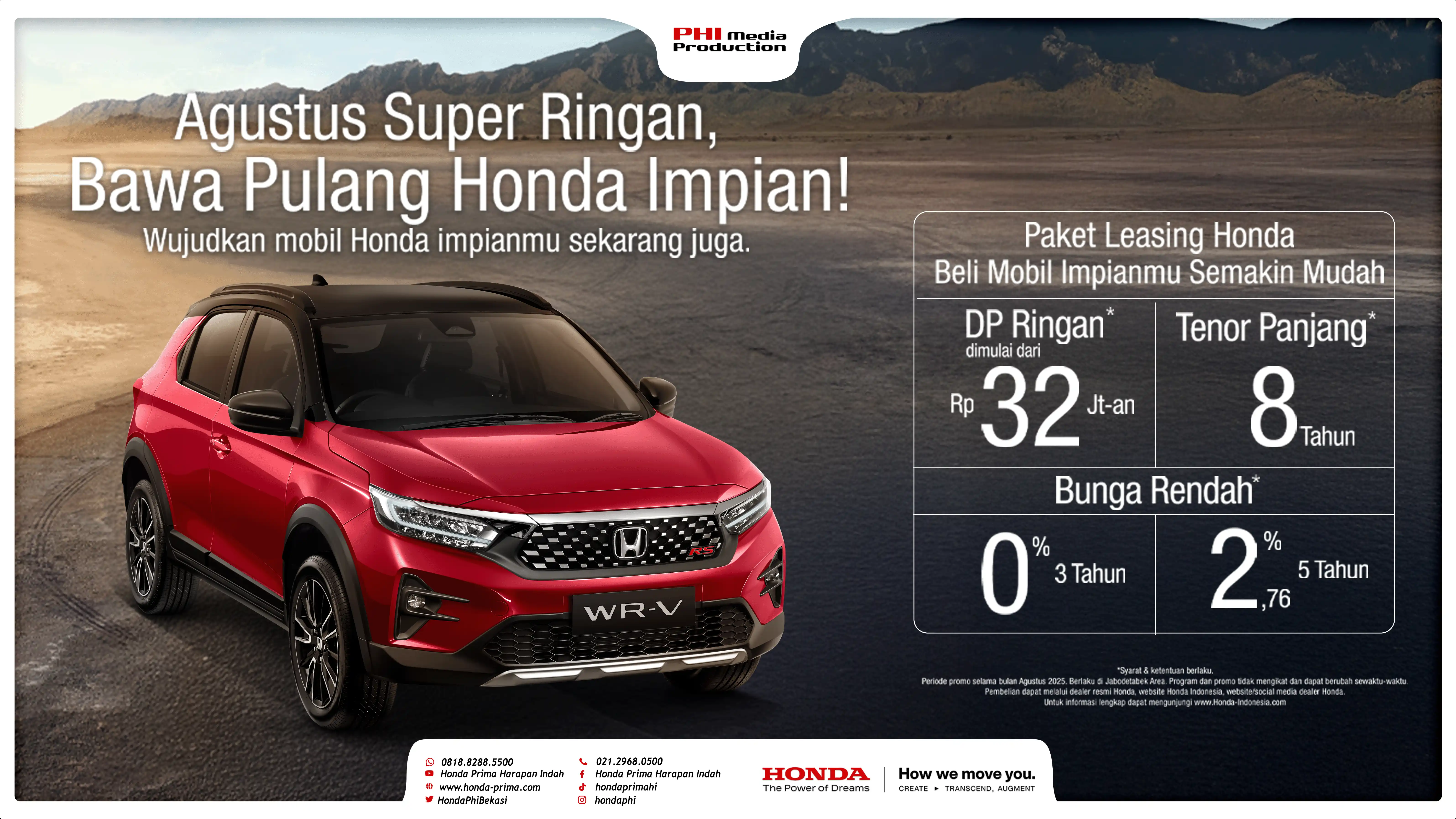 Agustus Super Ringan, Honda Impian Jadi Kenyataan!