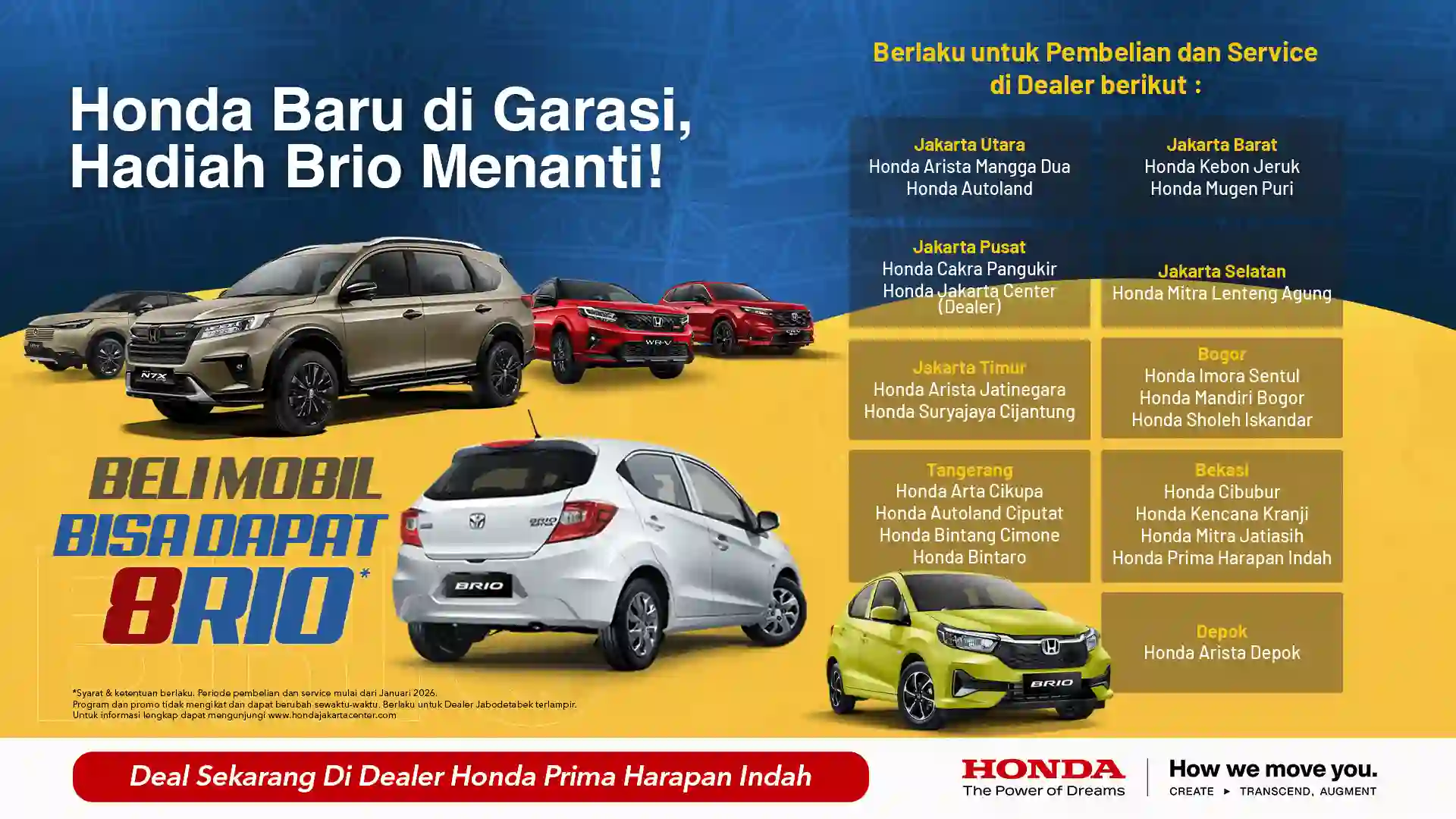 Beli Honda dapat Honda Baru